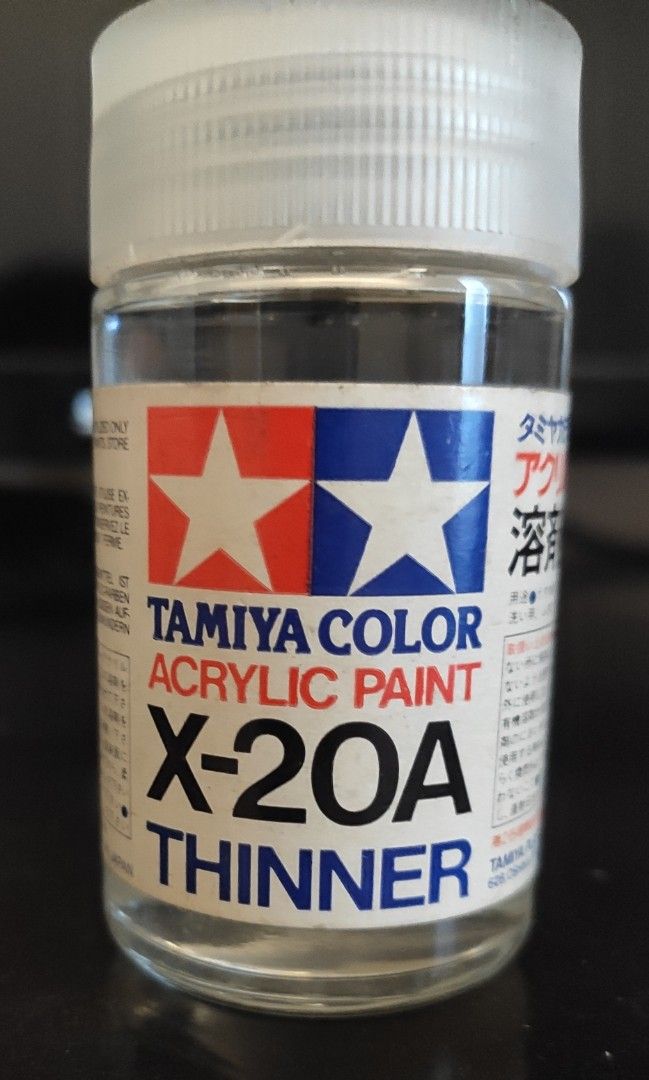 Tamiya Color Acrylic Paint THINNER (Category: Craft Supplies & Tools) located in Mandaue City. Submitted by fsmfsm (Listing ID 1323361897, Image 1). Description: new 46 ml X-20 A.