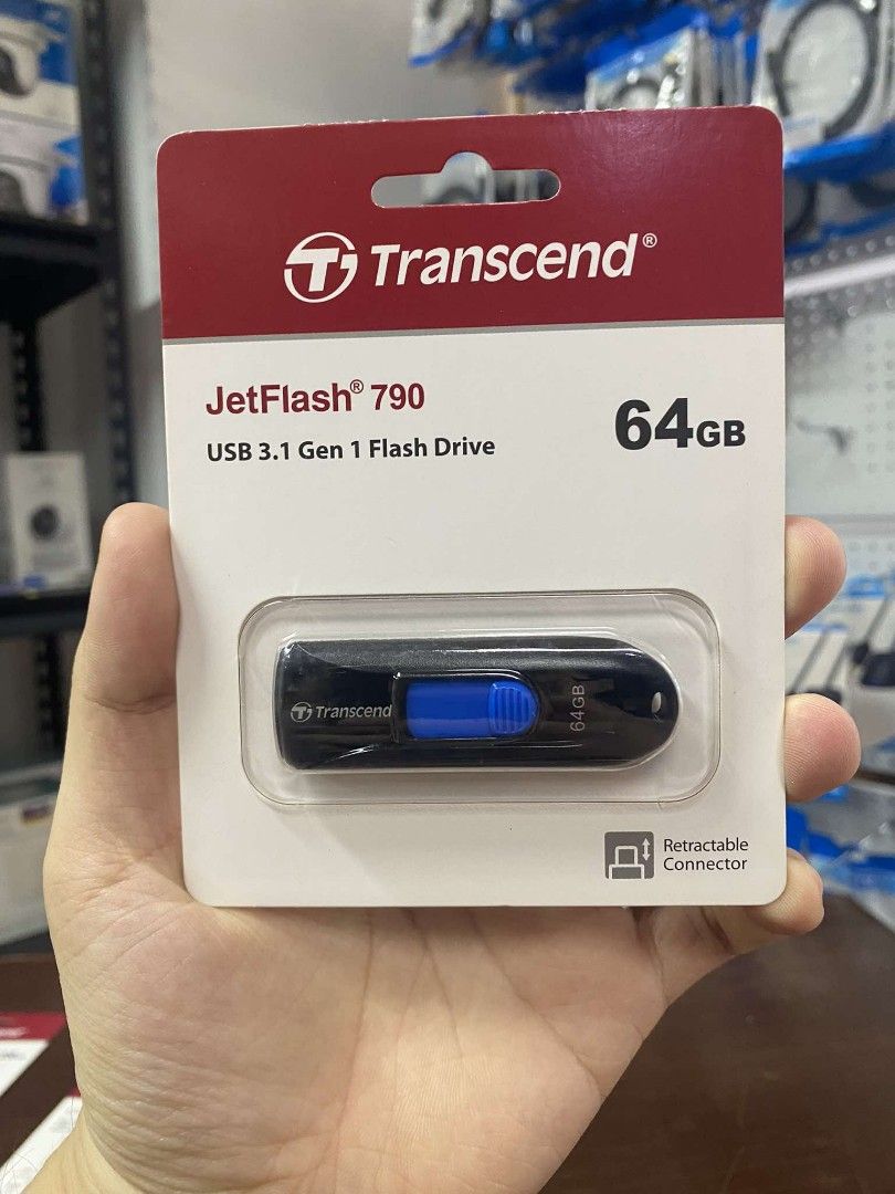 Transcend 64GB USB 3.1 Flash Drive JetFlash 790 (Category: Hard Disks & Thumbdrives) located in Pasig City. Submitted by techubstoreandaccessories (Listing ID 1323321092, Image 1). Description: Transcend 64GB USB 3.1 Flash Drive JetFlash 790 Ready for Pick Up / Delivery ‼️ 📌 DETAILS: ✅Actual Picture Posted. ✅BRAND NEW & ORIGINAL. ✅7 Days Replacement for Factory Defects and 1year Warranty. (Terms and conditions apply) ----------------------------