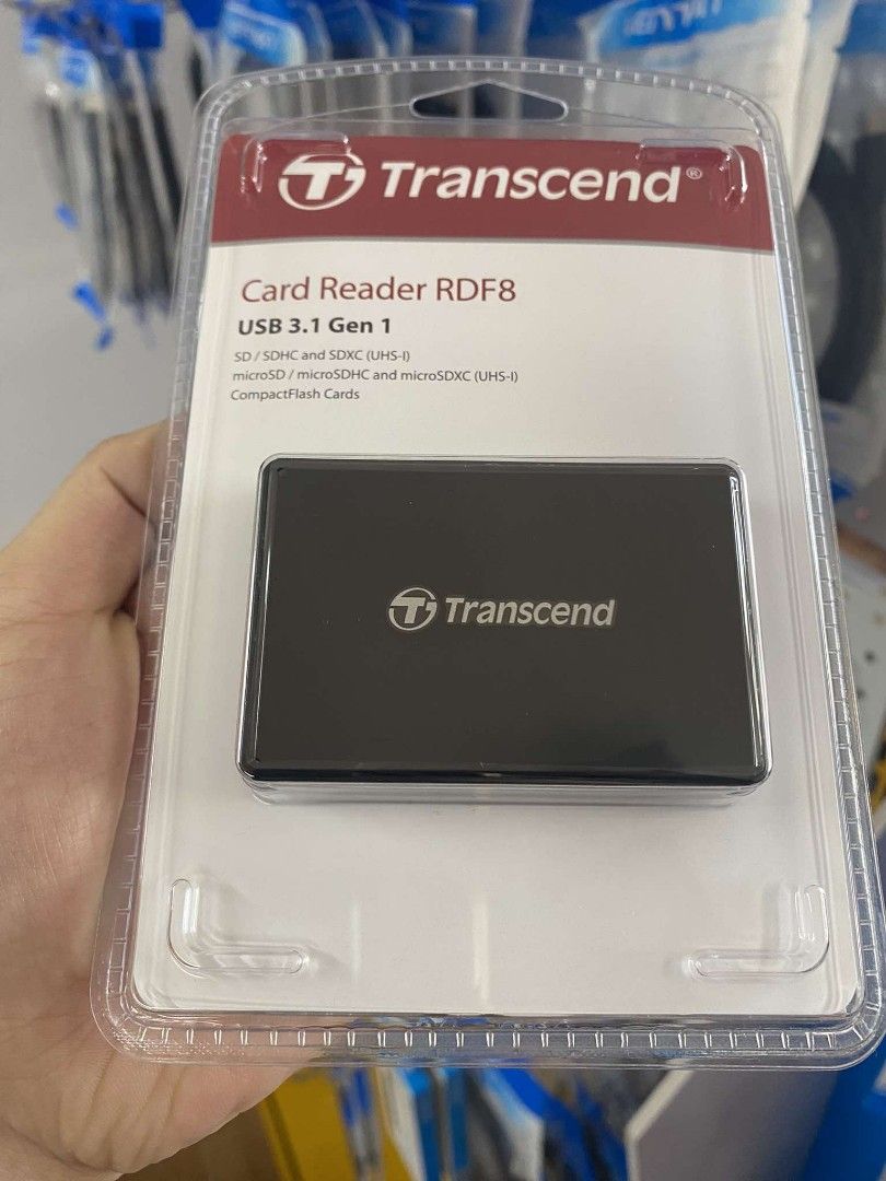 Transcend RDF8 SD/microSD/CF Card Reader USB 3.1 TS-RDF8K2 (Category: Hard Disks & Thumbdrives) located in Pasig City. Submitted by techubstoreandaccessories (Listing ID 1323320227, Image 3). Description: Transcend RDF8 SD/microSD/CF Card Reader USB 3.1 TS-RDF8K2 Ready for Pick Up / Delivery ‼️ 📌 DETAILS: ✅Actual Picture Posted. ✅BRAND NEW & ORIGINAL. ✅7 Days Replacement for Factory Defects and 1year Warranty. (Terms and conditions apply) ------