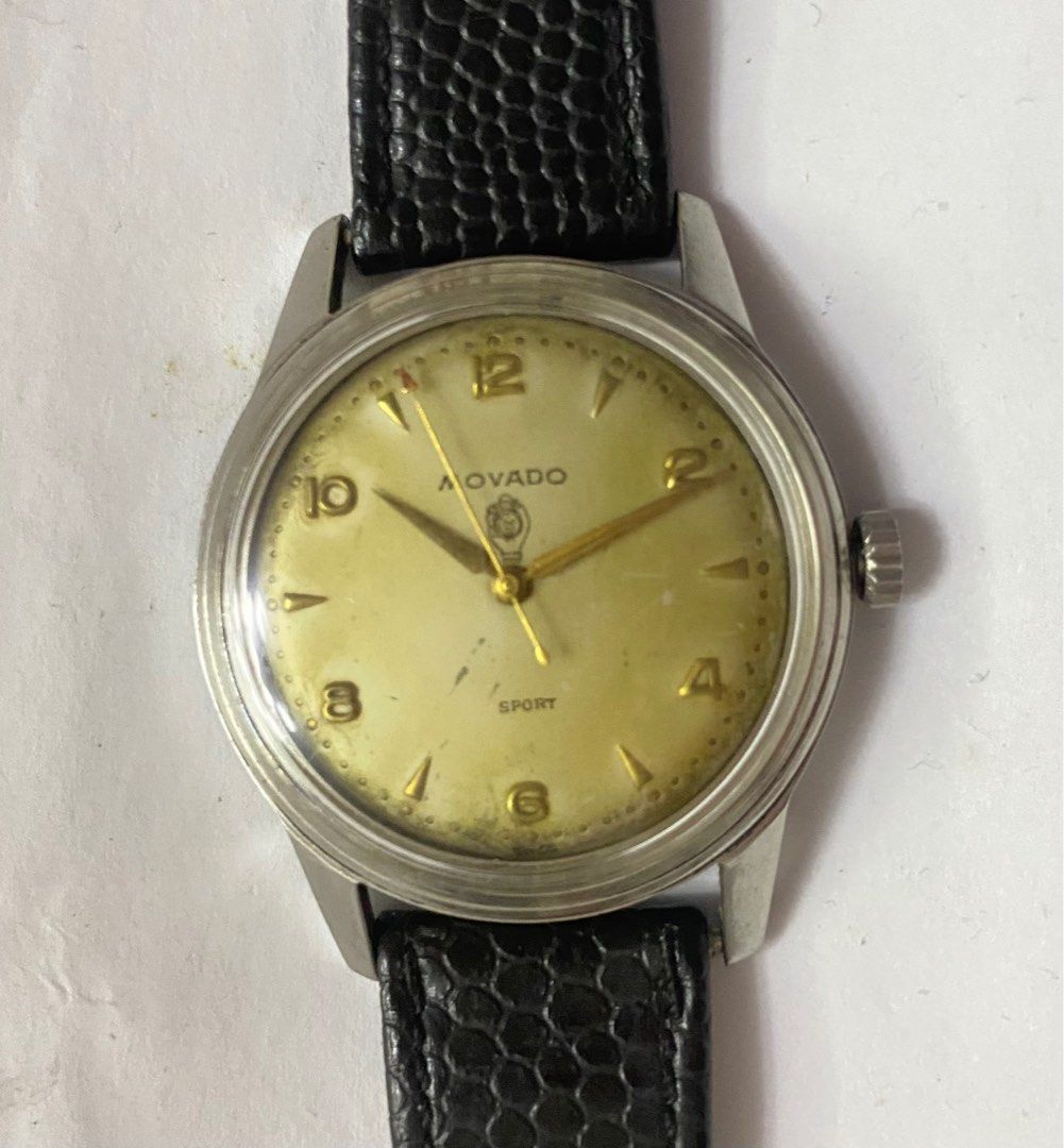 Vintage 50 s Movado Sport hand winding men watch