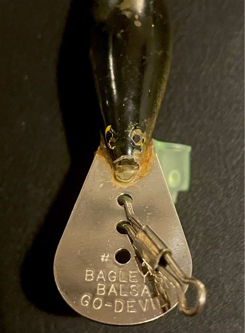 Vintage Wooden Bagley (1960) Balsa Go-Devil Lure, Eel Skin Antique Fishing  Lures, Sports Equipment, Fishing on Carousell