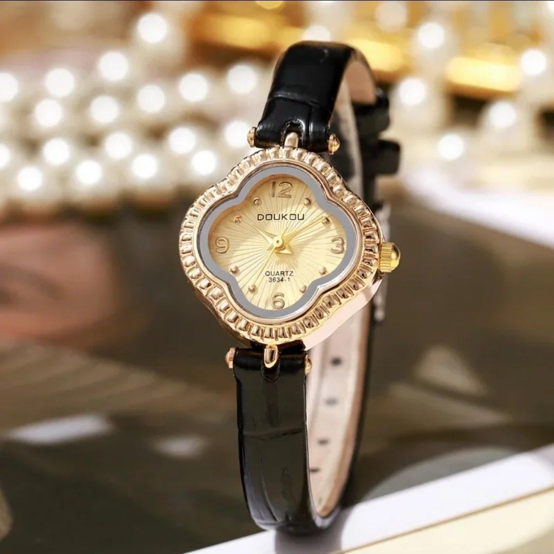 1pc Elegant Watch Four leaf Clover Lucky Charm Women s Wristwatch New Model Simple Design pu Leather Strap Women s Fashion Watches Accessories Watches on Carousell