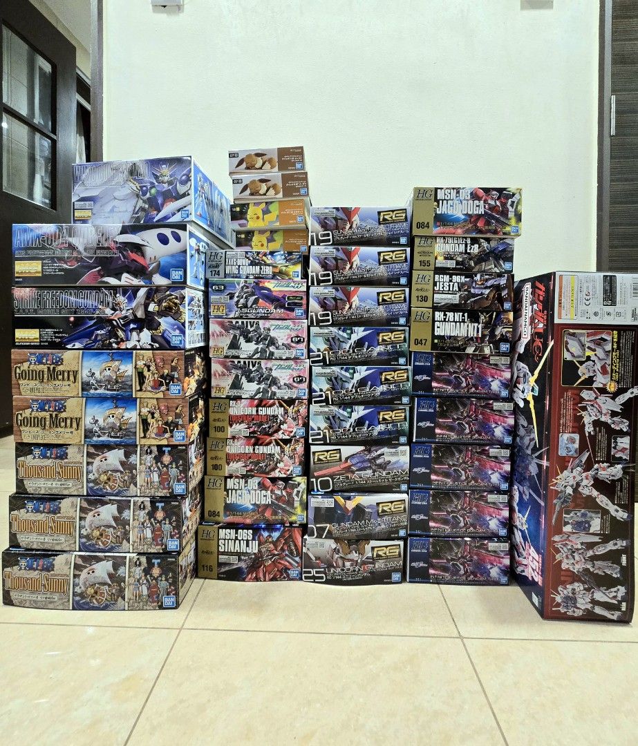 <20 Sep> Gundams New Arrival (Category: Gundam Model Kits) located in Singapore. Submitted by gundamania_hobbyshop (Listing ID 1326579995, Image 1). Description: [INSTOCK] Location➡️ YewTee Point, #01-45 🔥 As low as $10 (Pokepla) 🔥 Latest Sept 2024 restock! 🔥 100% authentic Bandai 🔥 Singapore local seller 🔥 Been active in hobby market for more than 5 years 🔥 More than thousand reviews ➡️ Sunny Wano Version $55 ➡️ Going Merry Model Kits $55 