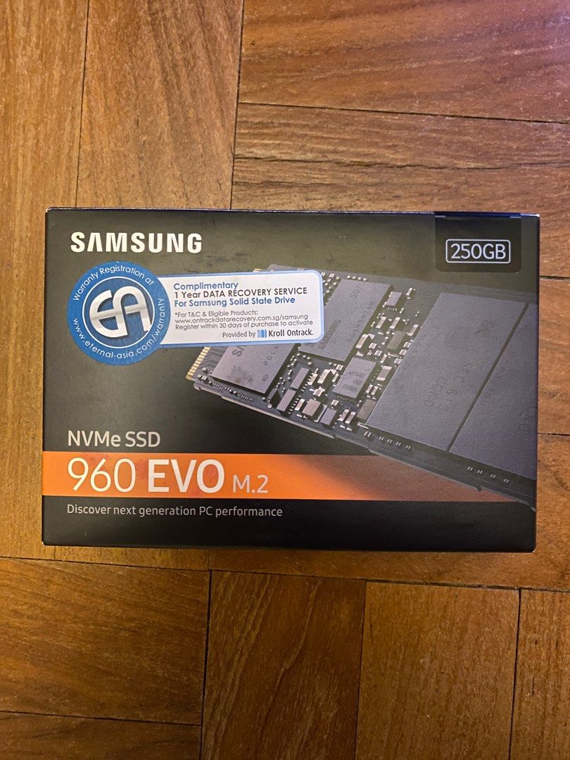 250GB Samsung NVME SSD 960 EVO M.2 Computers Tech Parts Accessories Hard Disks Thumbdrives on Carousell