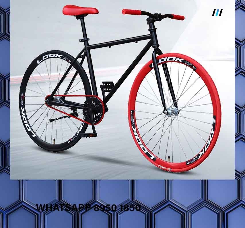26 Inch 1 Speed Bicycle Black Red Bicycle Fixed Gear Bicycle Fixie bicycle Road bicycle 26