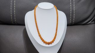 Russian Old Amber Tower Necklace 6-10mm About 50cm Long63015654188034110