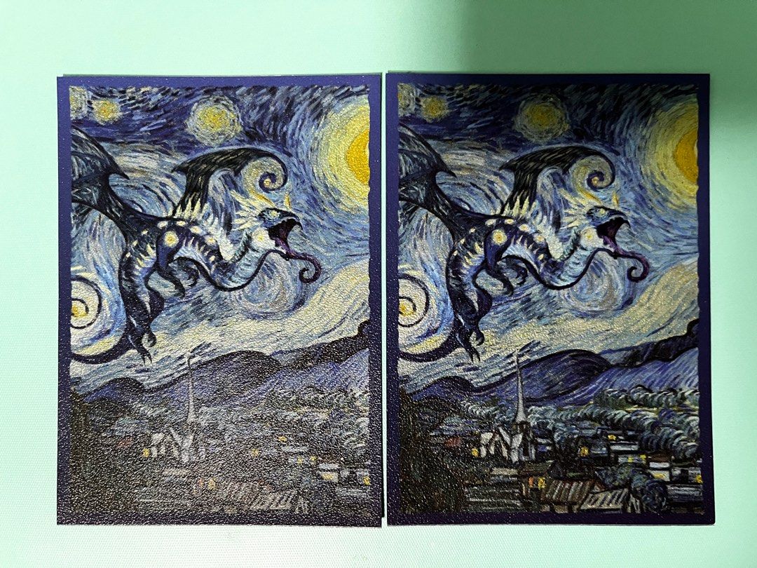 ]DRAGON SHIELD ART CARD SLEEVES Van Gogh Starry Night  (100), , & - Carousell