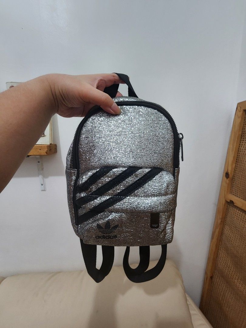 Adidas mini backpack silver metallic online