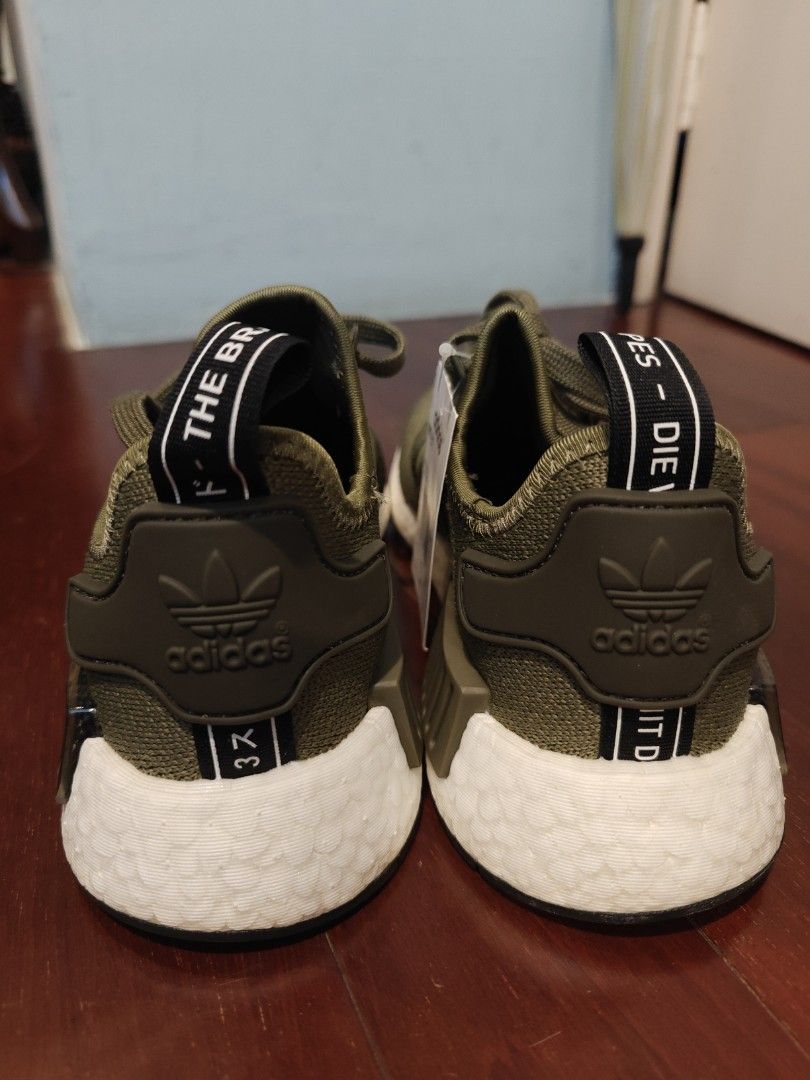Brand New Adidas NMD R1 Army Green Ladies Women s Fashion Footwear Sneakers on Carousell