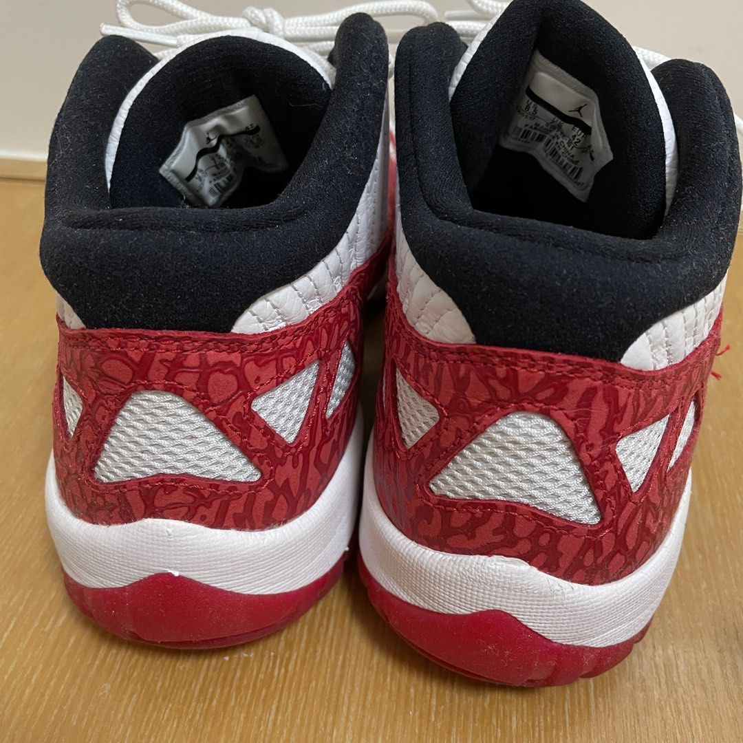 Jordan 11 retro low ie white gym red online