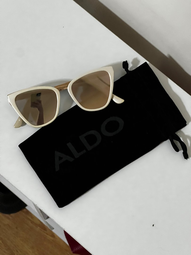 Aldo white sunglasses store