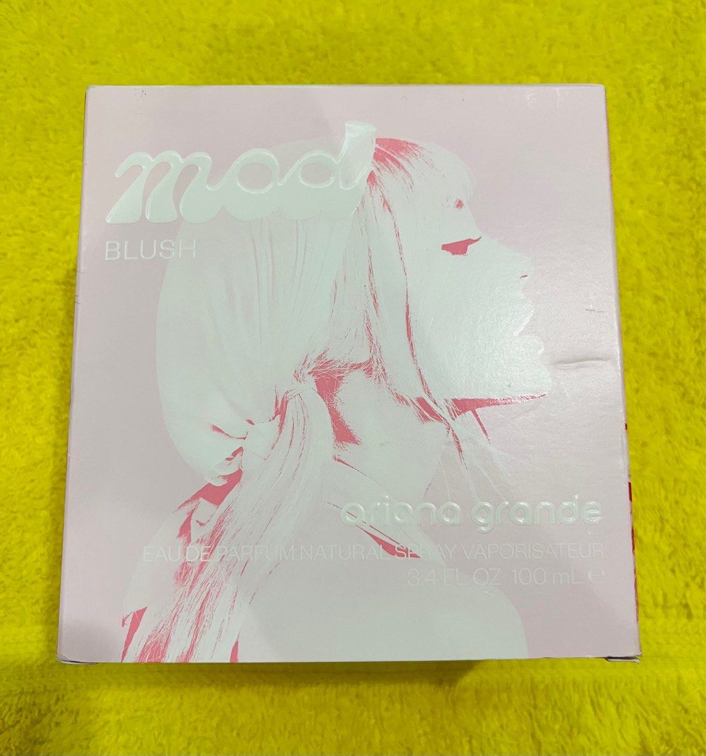 Ariana Grande Mod Blush (Category: Fragrance & Deodorants) located in Manila. Submitted by luxeclassyshop (Listing ID 1326558369, Image 1). Description: SEALED 100ml Ariana Grande Mod Blush.