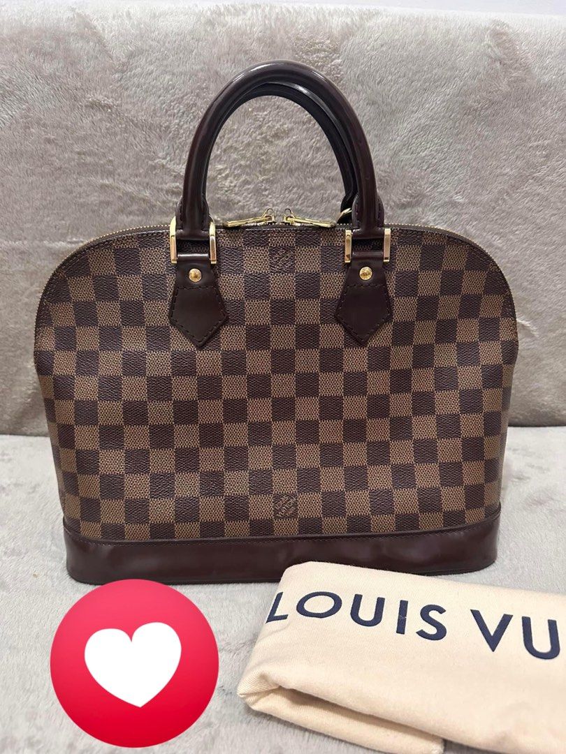 Authentic LV Alma Damier PM (Category: Luxury Bags & Wallets) located in Quezon City. Submitted by jhaediah (Listing ID 1326579394, Image 1). Description: Rank AB With dustbag .