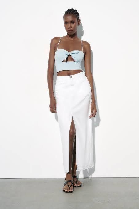 Authentic zara crop top (Category: Others Tops) located in Cainta. Submitted by qualityyetaffordable (Listing ID 1326617823, Image 1). Description: .
