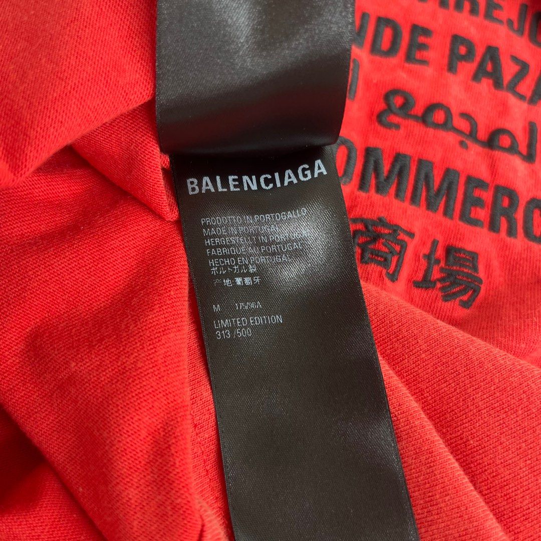 Tシャツ・カットソー BALENCIAGA VIP TEAM T-SHIRT Women's Vip Team Logo Shrunk T-shirt in Dark Blue