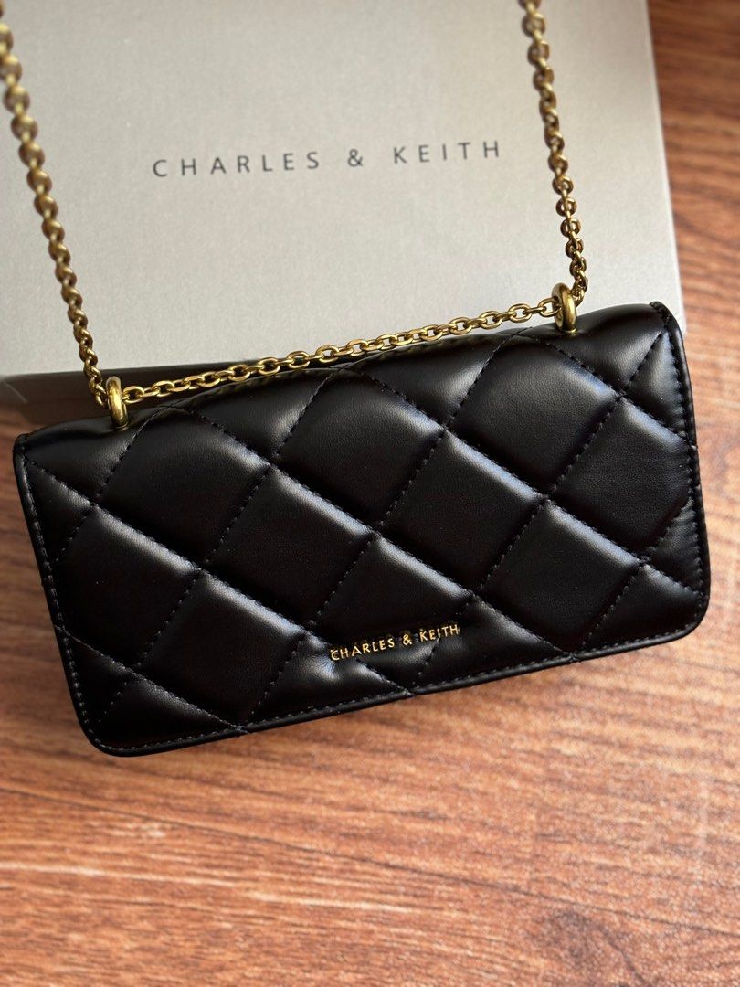 Charles Keith sling bag black