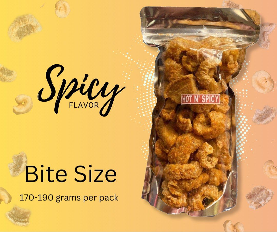 Chicharon bagnet (Category: Packaged & Instant Food) located in Mexico. Submitted by rkchicharonbagnet (Listing ID 1326638052, Image 3). Description: RK UNFORGETABITES CHICHARON BAGNET Authentic Kapampangan Delicacies 9 FLAVORS AVAILABLE Original Spicy Barbeque Garlic Salted Egg Chili BBQ Adobo Wasabi Sour Cream FREE REBRANDING PO TAYO FREE LAYOUT DESIGN FREE STICKER LOGO Lasang hahanapin sa bawat kagat. Lasang siguradong babalik balikan. Lasang 