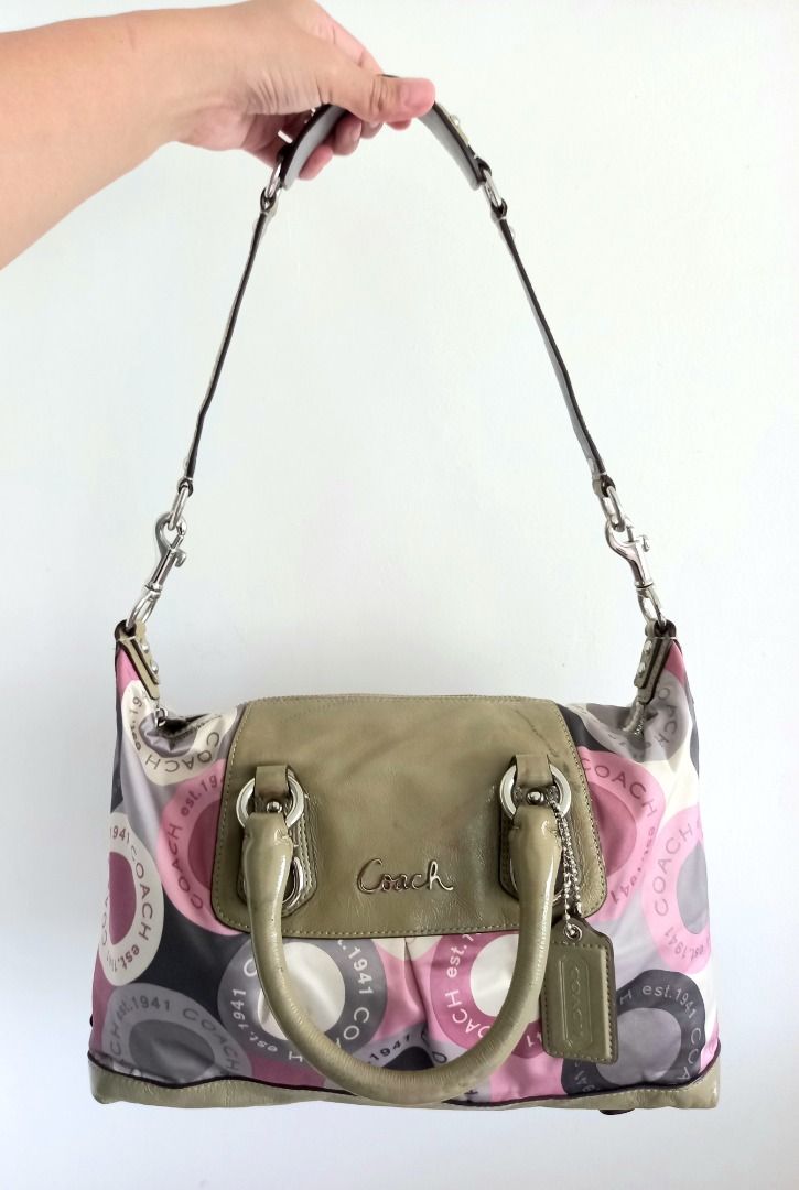 COACH Ashley Signature Shoulder Bag 2way COACH Ashley Canvas 