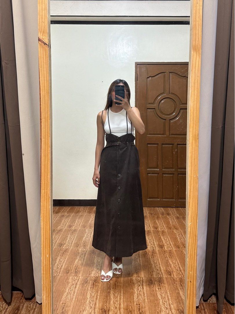 Brown jumper skirt cheap