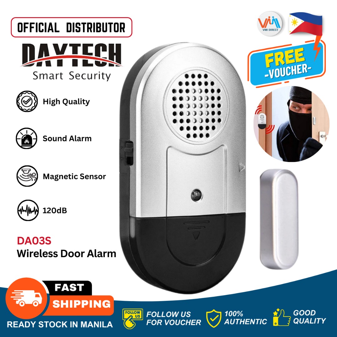 DAYTECH Wireless Door Window Sensor Alarm, Door Open Chime, Entry Alert For Home Store Office