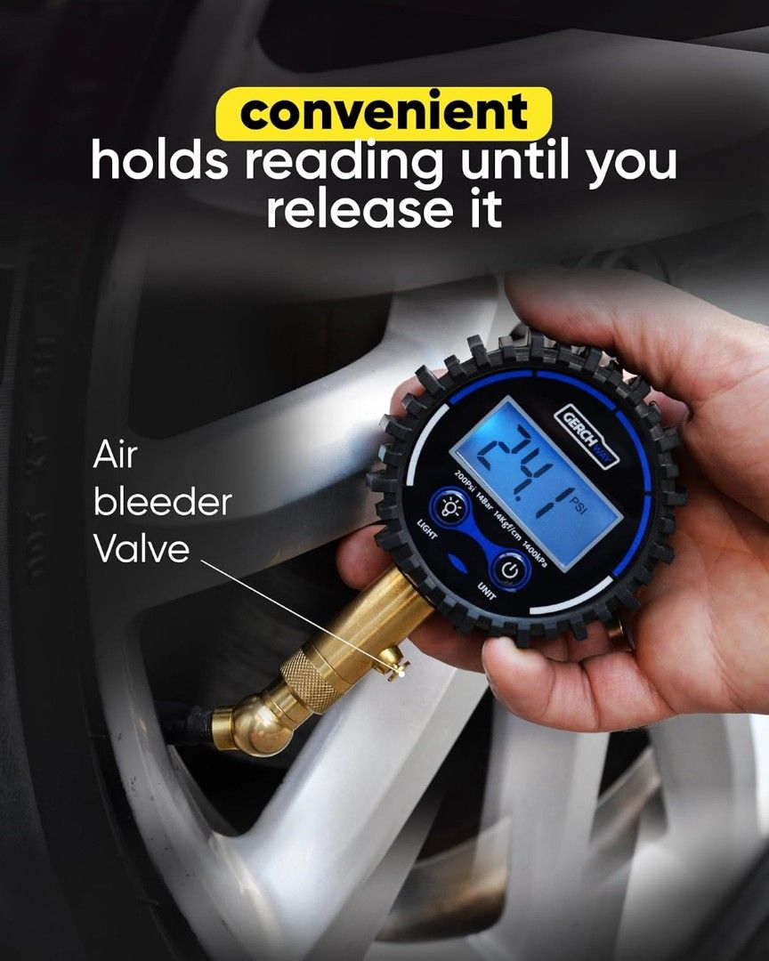 Digital Tire Pressure Gauge for Cars Accurate Air Pressure Gauge for