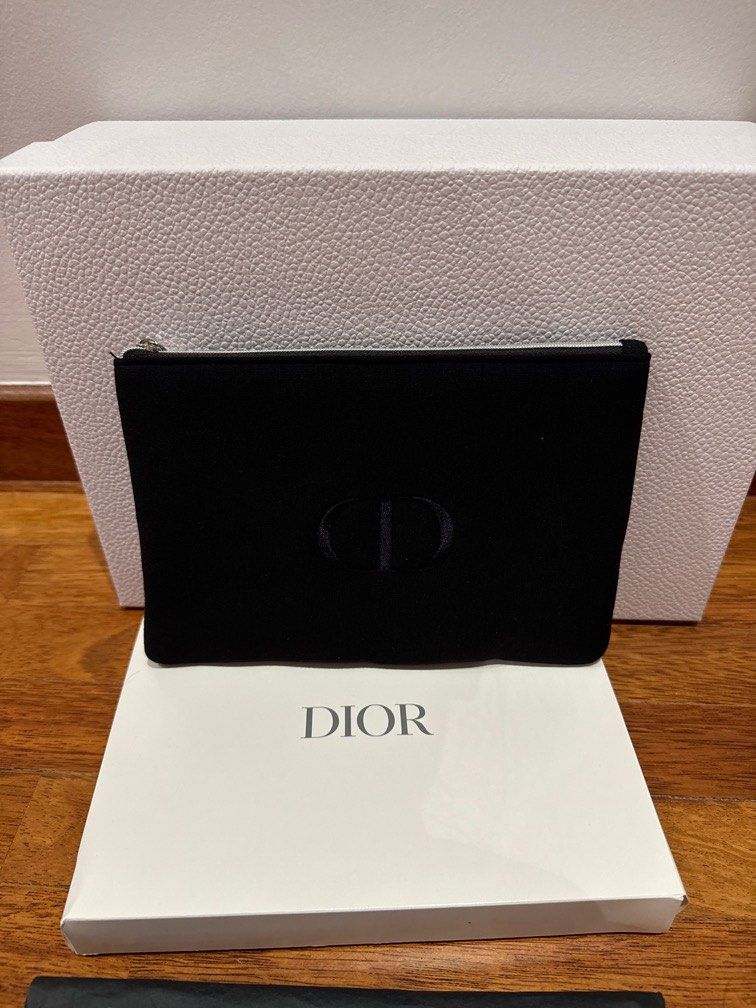 Dior trousse pouch black top