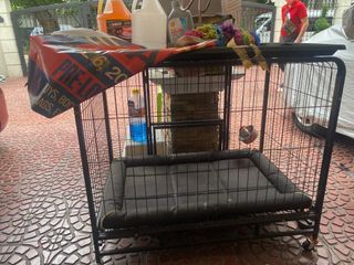 Dog cage and Ibiyaya pet stroller