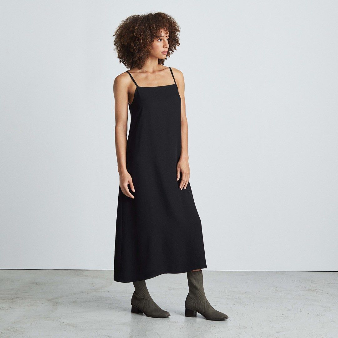 Everlane party slip dress review 2025