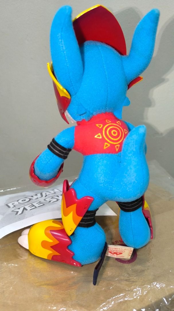 RARE 2000 Flamedramon DX Plush Toy Digimon Banpresto doll