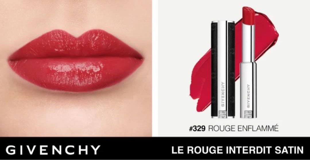 GIVENCHY LE ROUGE INTERDIT SATIN 231 ROSE DESINVOLTE 302 ROUGE VERMEIL 329 ROUGE ENFLAMME Carousell