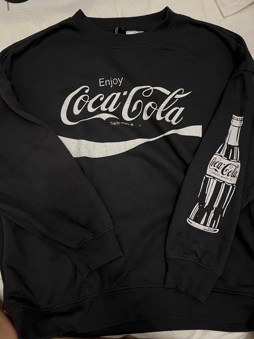 H M Coca cola pull over Men s Fashion Coats Jackets and Outerwear on Carousell