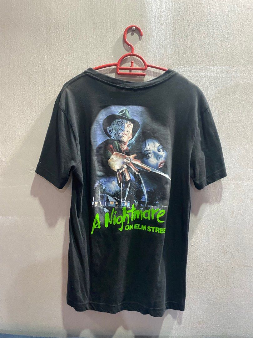 H M Divided NIGHTMARE ON ELM STREET Horror Movi e Freddy Krueger T Shirt Men s Fashion Tops Sets Tshirts Polo Shirts on Carousell