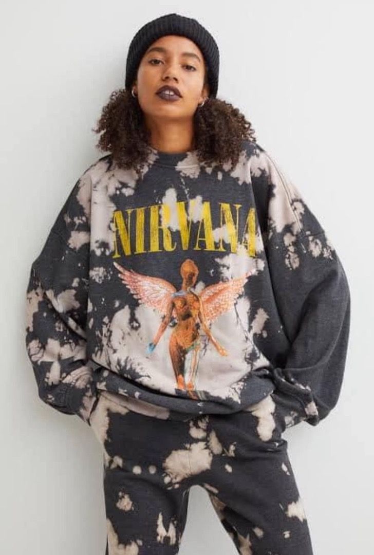 H&m nirvana sweatshirt new arrivals