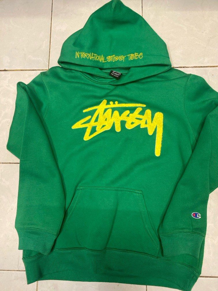 Paketan Hoodie stussy x champion second gambling ), Fesyen Pria