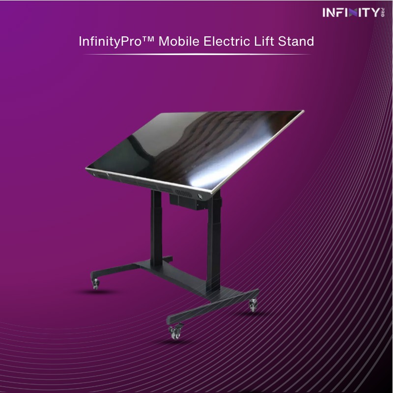InfinityPro™ Mobile Electric Lift Stand for Interactive Flat Panel ...