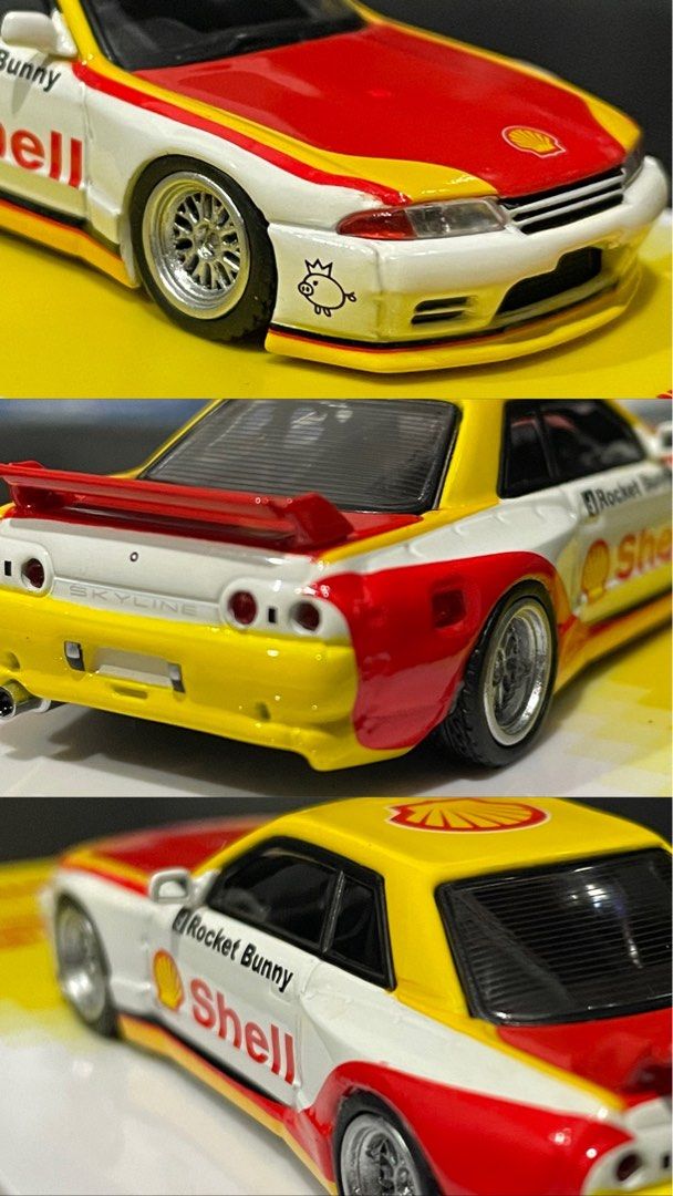 Inno64 Shell (Category: Toys & Games) located in Sungai Buloh. Submitted by redbrickstore (Listing ID 1326530613, Image 2). Description: WTS Inno64 Shell lot unsealed mint R32 S14 Honda City Motocompo.