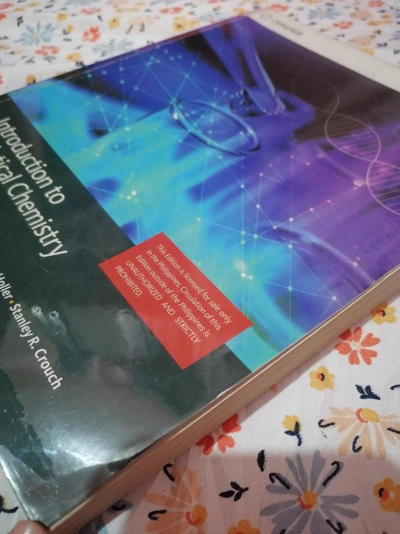 Introduction to Analytical Chemistry (Category: Textbooks) located in Manila. Submitted by jema10 (Listing ID 1326611569, Image 2). Description: Rfs: Transfered in digital notes Introduction to Analytical Chemistry Never used, no highlights/annotations, no folds/missing pages, with plastic cover MOD Meet up: Pedro Gil Manila Self pick up: pm for the address Book your own rider: delivery should be handle by buyer For faster transaction please cont