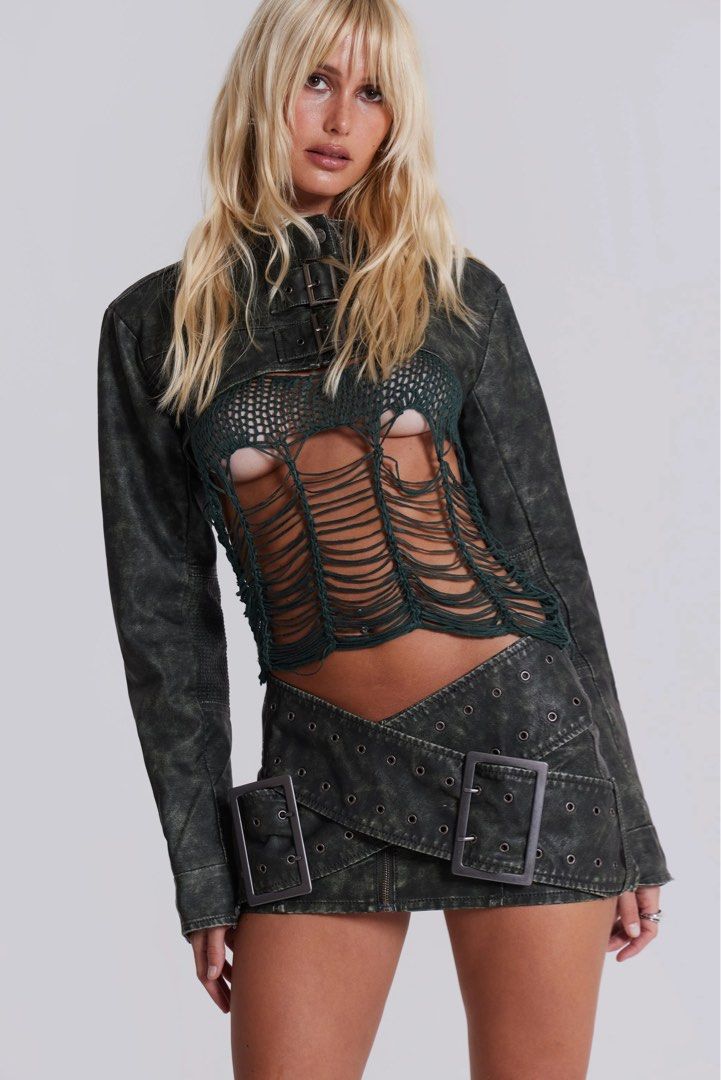 jaded london assassin buckle mini skirt, Women's Fashion, Bottoms