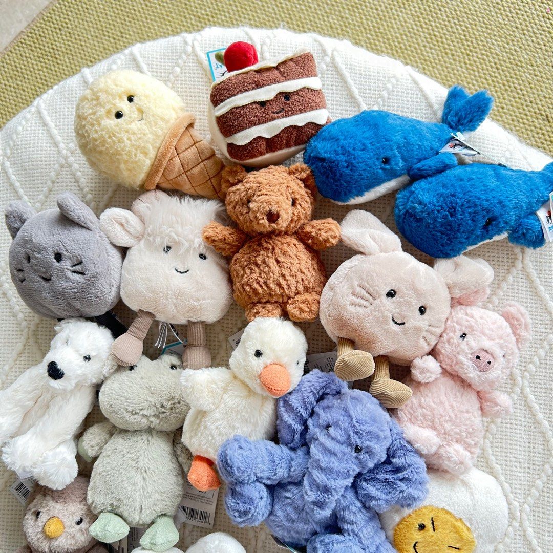 Jellycat toys soft toys bunny daisy egg duck elephant dolphin frog Hobbies Toys Toys Games on Carousell