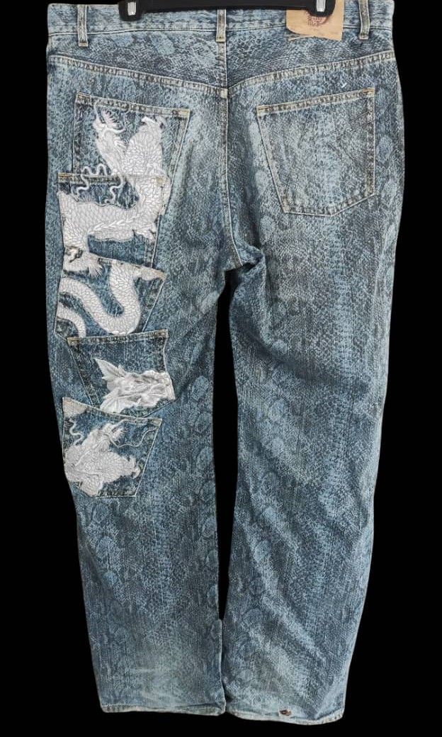Karakuri Vintage python skin, Men's Fashion, Bottoms, Jeans on Carousell