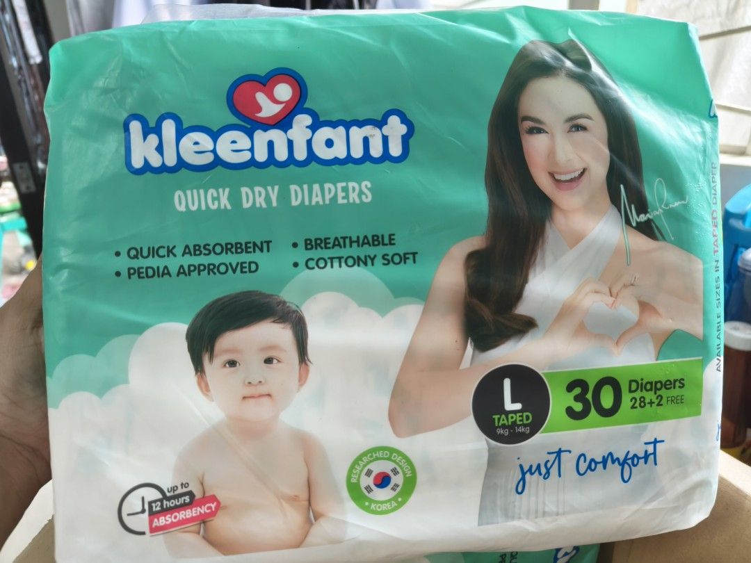 KLEENFANT DRY DIAPERS (Category: Diapers & Baby Wipes) located in Pasig City. Submitted by siyerli8 (Listing ID 1326650615, Image 1). Description: KLEENFANT DRY DIAPERS @250 SIZE LARGE PICK UP OR VIA LALAMOVE.. LOC. ROSARIO PASIG.