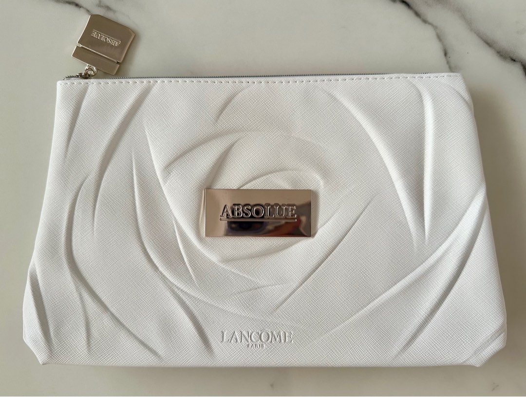 LANCOME ABSOLUE サンプル5点　ポーチ付 LANCOME ABSOLUE ホワイトポーチ - メルカリ