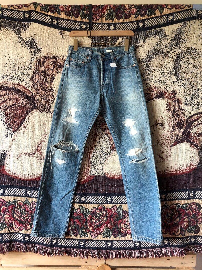 Vintage levi's 501 distressed jeans 2025