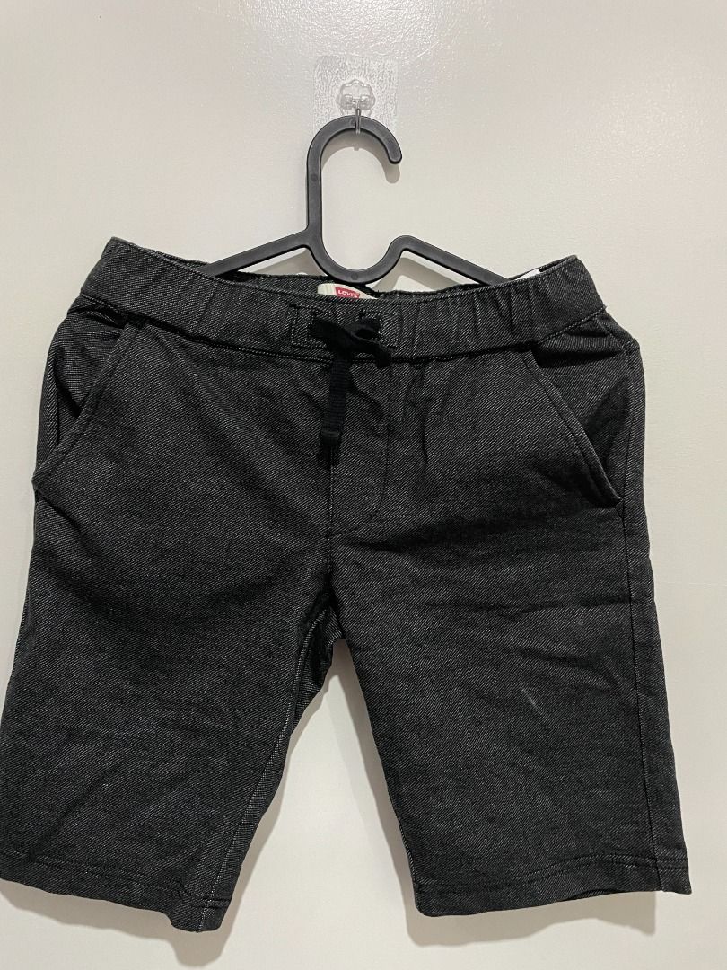 Kids black denim shorts discount