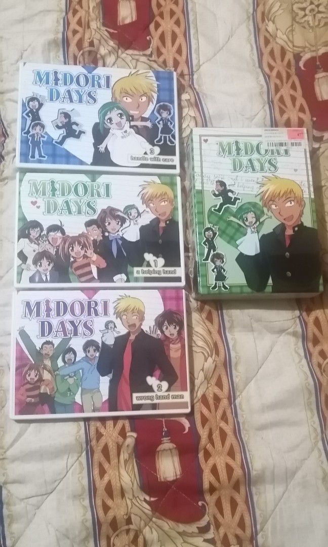 MIDORI DAYS COMPLETE DVDS BOX SET (Category: CDs & DVDs) located in Iloilo. Submitted by midori_toys (Listing ID 1326637686, Image 3). Description: midori days complete anime dvd complete box set untested but very good condition hard to find.
