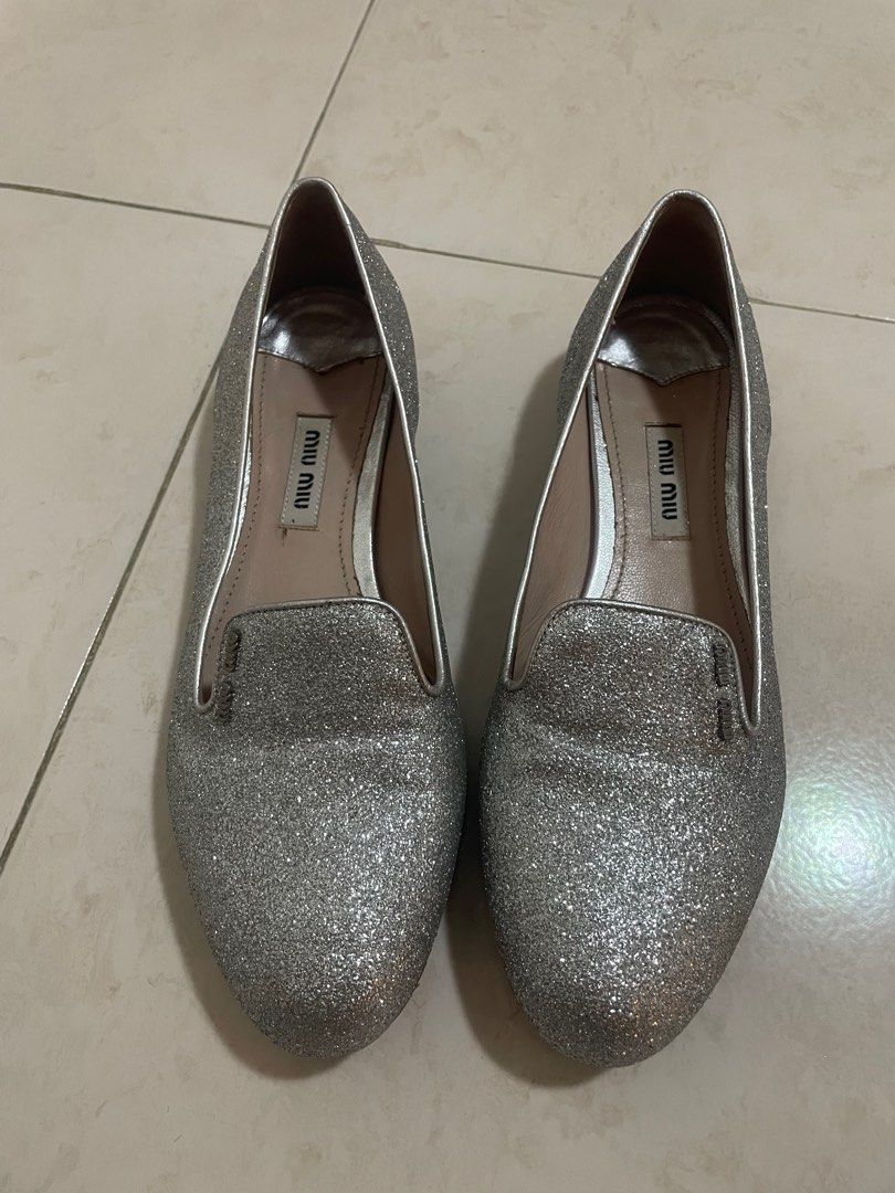 Miu Miu Silver Blinking Shoes Luxury Sneakers Footwear on Carousell