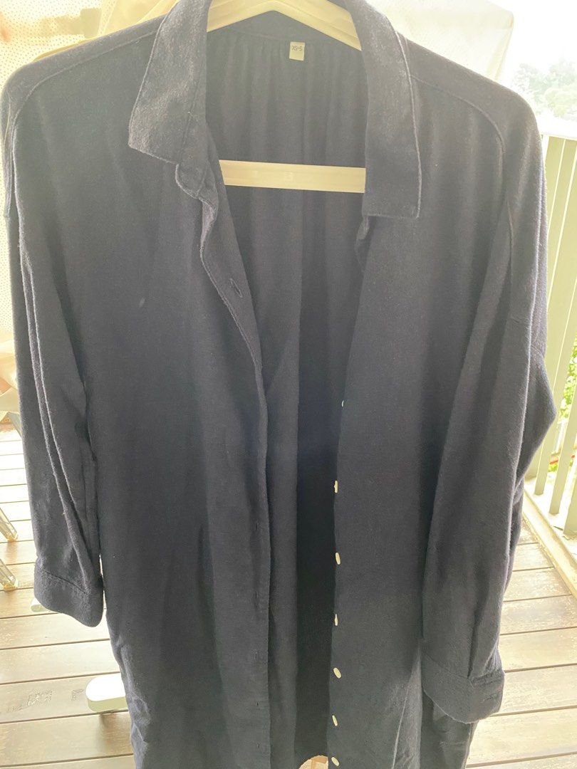 MUJI Shirt Dress, Women's Fashion, Muslimah Fashion, Dresses on - Main Image