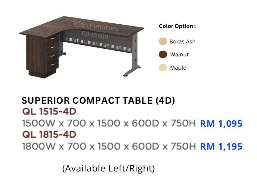 NEW Superior Compact Table (4D), Furniture & Home Living, Furniture ...