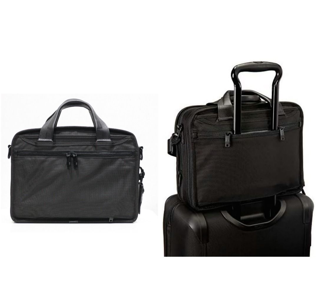 New Tumi Laptop Bag 26120D2 Alpha 2 Small Screen Expandable Brief 14 laptop bag 13 briefcase pilot flight bag banker bag lawyer s bag
