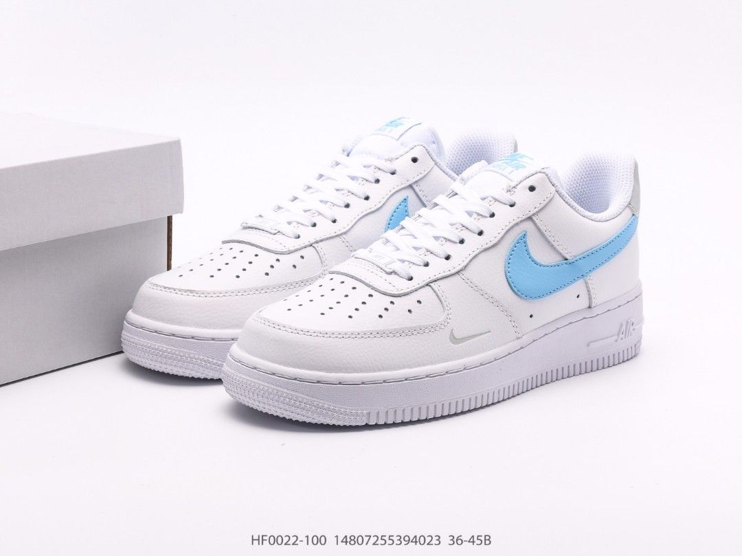 Nike Air Force 1 LOW White Blue shoes US 5 US 11 Women s Fashion Footwear Sneakers on Carousell